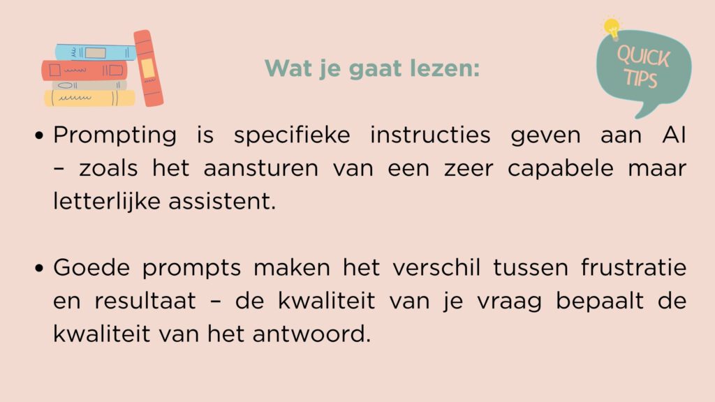Wat is een prompt